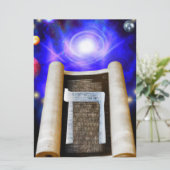 Hebräische Alphabet-Einladung Einladung (Stehend Vorderseite)