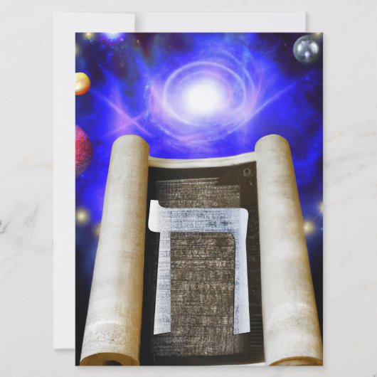 Hebräische Alphabet-Einladung Einladung (Vorderseite)