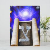 Hebräische Alphabet-Einladung Einladung (Stehend Vorderseite)