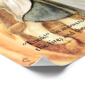 Hebräische Boys Fiery Furnace, Bibelschrift Print Poster (Ecke)