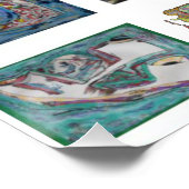 hebräische Buchstaben Poster (Ecke)