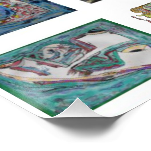 hebräische Buchstaben Poster (Ecke)