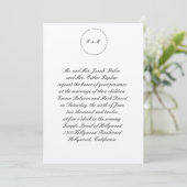 Hebräische Einladung zur Hochzeit Ani L'Dodi Silve (Stehend Vorderseite)