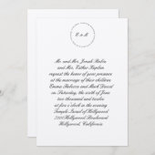 Hebräische Einladung zur Hochzeit Ani L'Dodi Silve (Vorne/Hinten)