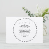 Hebräische Einladung zur Hochzeit jüdischer Frauen (Stehend Vorderseite)