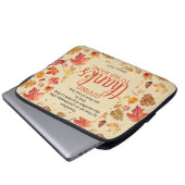 Hebräische Herbst 13:15 Erntedank Bibel Verse Laptopschutzhülle (Vorne Knopf)
