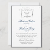 Hebräische Hochzeit Einladung trifft uns unter der (Vorderseite)