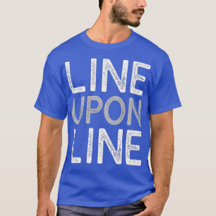 Hebräische israelische Linie auf Linie T-Shirt
