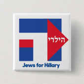 HEBRÄISCHE JUDEN für Präsidenten-Button 2016 Button (Vorderseite)