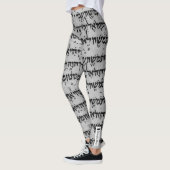 Hebräische Leggings - Graphit (Links)