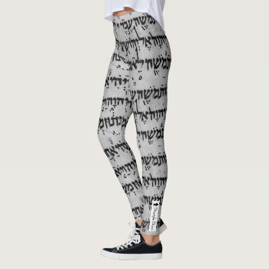 Hebräische Leggings - Graphit (Links)