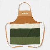 Hebräische Personalisiert Stripe All-over-Print-Sc Schürze (Vorderseite)