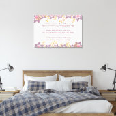 Hebräische Segnungen - Berachot - für Hanukkah Leinwanddruck (Insitu (Schlafzimmer))