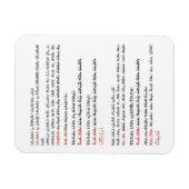 Hebräische Segnungen für Tallit und Tefillin Magnet (Horizontal)