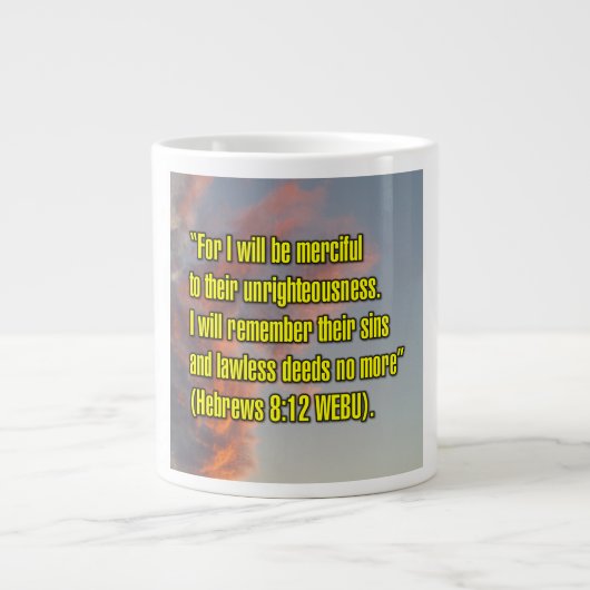 Hebräische Tasse 8:12 WEBU (Vorderseite)