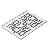 Hebräische Typografie: Shalom Shalom Notizblock (Linke Seite)