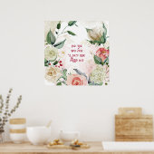 Hebräische Verse aus Eshet Chayil - eine Valorin Poster (Küche)