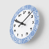 Hebräische Zahlen der jüdischen Uhr Alef Bet Alpha (Winkel)