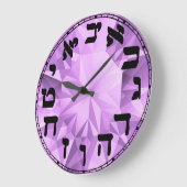 Hebräische Zahlen Gem Runde Uhr (Winkel)