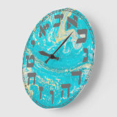 Hebräische Zahlen Rundschau Große Wanduhr (Winkel)