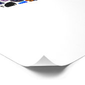 Hebräischer Brief ALEF aus Edelsteinen Fotodruck (Ecke)