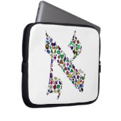 Hebräischer Brief ALEF aus Edelsteinen Laptopschutzhülle (Vorne Rechts)