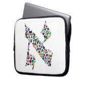 Hebräischer Brief ALEF aus Edelsteinen Laptopschutzhülle (Vorderseite Links)