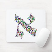 Hebräischer Brief ALEF aus Edelsteinen Mousepad (Mit Mouse)