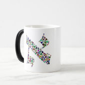 Hebräischer Brief ALEF aus Edelsteinen Verwandlungstasse (Vorderseite Links)