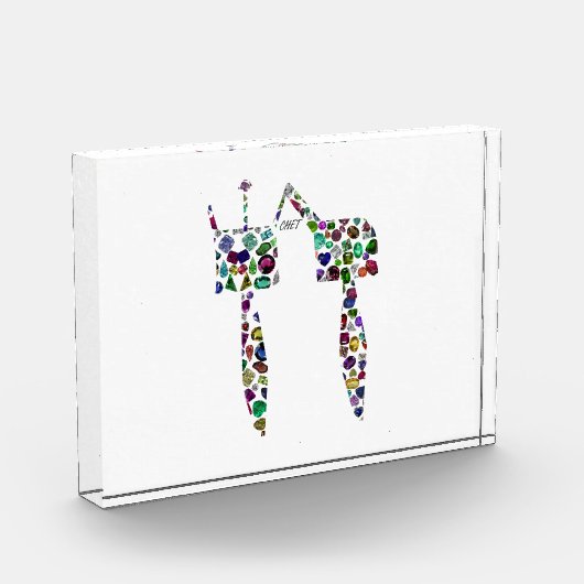 Hebräischer Brief 'CHET' Fotoblock (Links)