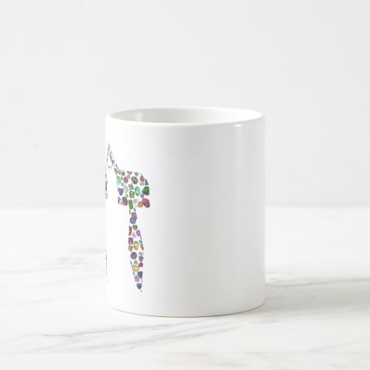 Hebräischer Brief 'CHET' Verwandlungstasse (Mittel)