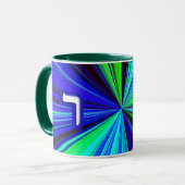 Hebräischer Brief "Reish" Tasse (Vorderseite Links)