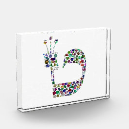 Hebräischer Brief 'TET' Fotoblock