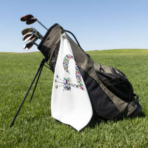 Hebräischer Brief 'TET' Golfhandtuch