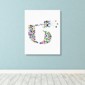 Hebräischer Brief 'TET' Leinwanddruck (Insitu (Holzboden))