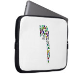 Hebräischer Brief VAV aus Edelsteinen Laptopschutzhülle (Vorne Rechts)