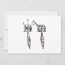 Hebräischer Buchstabe 'CHET' aus Diamanten und Ede