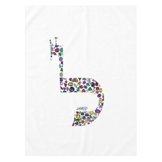 Hebräischer Buchstabe 'LAMED' aus Wertvollen Stein Tischdecke (Vorderseite)