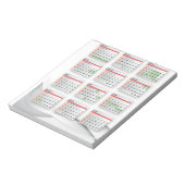 Hebräischer Englischer Kalender 2016-2017 Notizblock (Rotiert)