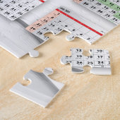 Hebräischer englischer Kalender 2016-2017 Puzzle (Seite)