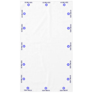 Hebräischer Happy Pessach Star of David (XL) Tischdecke