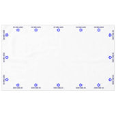 Hebräischer Happy Pessach Star of David (XL) Tischdecke (Vorderseite (Horizontal))