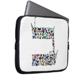 Hebräischer Letter BET aus Edelsteinen Laptopschutzhülle (Vorne Rechts)