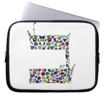 Hebräischer Letter BET aus Edelsteinen