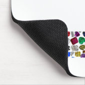 Hebräischer Letter BET aus Edelsteinen Mousepad (Ecke)