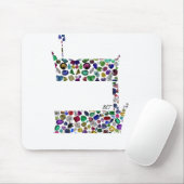 Hebräischer Letter BET aus Edelsteinen Mousepad (Mit Mouse)