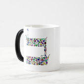 Hebräischer Letter BET aus Edelsteinen Verwandlungstasse (Vorderseite Links)