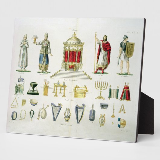 Hebräischer Levi, Priester, König und Soldat mit H Fotoplatte (Seite)