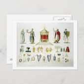 Hebräischer Levi, Priester, König und Soldat mit H Postkarte (Vorne/Hinten)