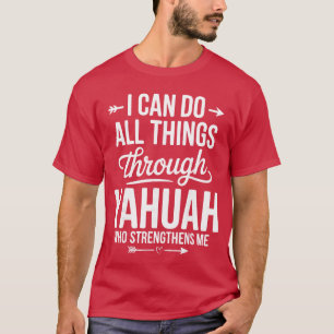 Hebräischer Löwe von Juda Yahuah Yahusha Glaube St T-Shirt